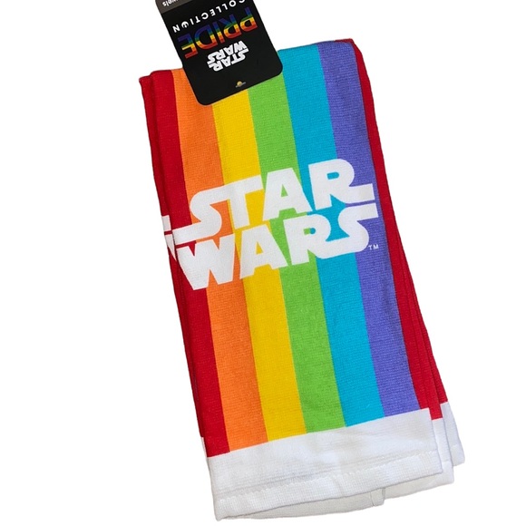 NEW Star Wars rainbow pride dish towels - Picture 1 of 5